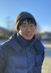 Portrait of Chang Hyun on a warm winter day in Uppsala.
